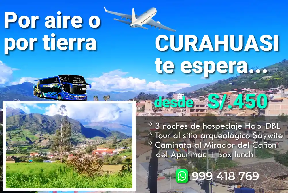 Oferta Especial Curahuasi S/. 450